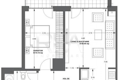 2 camere Ultracentral la 8 min metrou Piata Iacului - 4