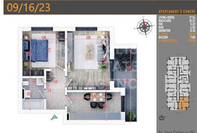 Apartament cu 2 camere, mobilat în Theodor Pallady - 8