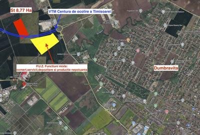 Teren agricol extravilan de 87742 mp, în Exterior Nord - 1