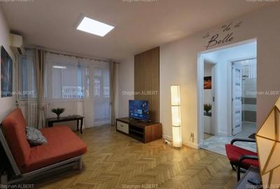 Apartament cu 2 camere semidecomandat, mobilat în Ștefan cel Mare