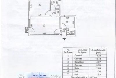 Apartament cu 2 camere semidecomandat în Micro 38 - 1