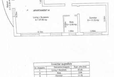 Apartament 2 camere, decomandat - spatios, mobilat si utilat - Zona Trei Stejari - 20