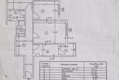 Apartament cu 3 camere decomandat în Găvana