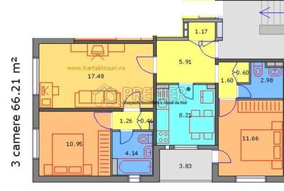 Apartament cu 3 camere, mobilat în Berceni - 8