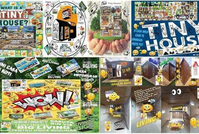 Tiny House Afacere Birou Locuit Vacanta Rulota Mini Casa Mobila Pe Roti Hambar Lemn Din Vis Natura - 8