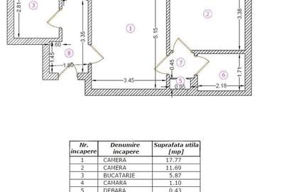 Apartament cu 2 camere în Pajura - 1