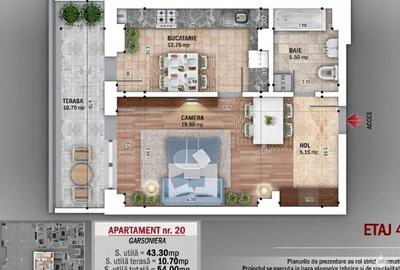 NOU 2025 - GARSONIERA 54 MP - PROIECT NOU - Nicolae Grigorescu SECTOR 3 - 3
