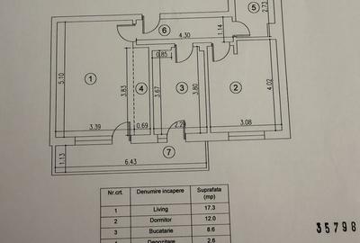Apartament cu 2 camere decomandat în Central - 1