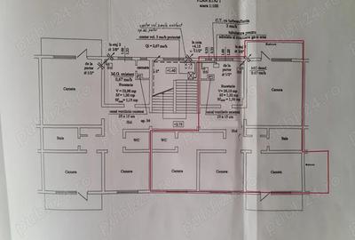 Apartament cu 4 camere decomandat în Central