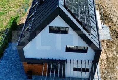 Casa NZEB finisata, semineu si panouri solare - Comuna Baciu