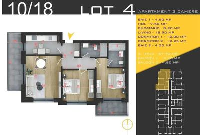 Apartament cu 3 camere decomandat în Titan - 5