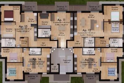 Apartament cu 2 camere semidecomandat în Micro 17 - 6