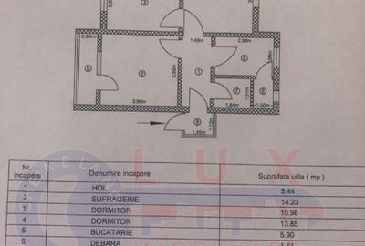 Apartament cu 3 camere semidecomandat în Babadag