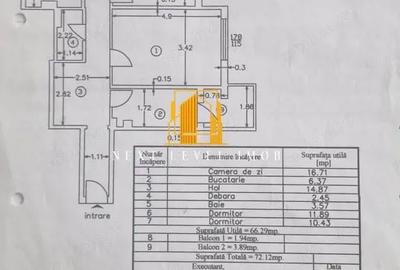 Apartament cu 3 camere decomandat în Găvana - 3