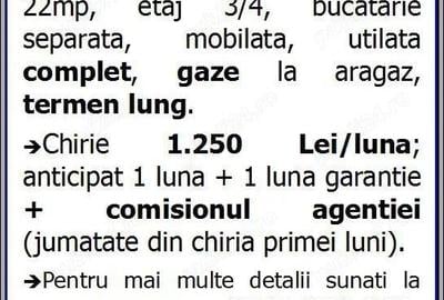 CET, garsoniera, mobilata, etaj 3, gaze, inchirieri Constanta - 2