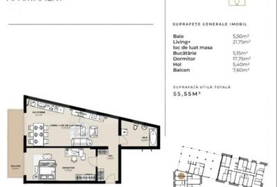 Apartament cu 2 camere semidecomandat în Mărăști