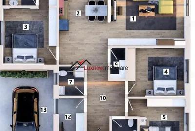 Comision 0%! Casa individuala pe un nivel, Su 114 mp, Sc 164 mp, S teren 700 mp semifinisata. - 1