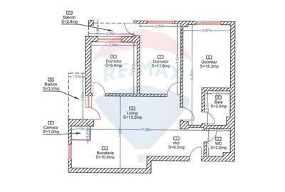 Apartament cu 4 camere semidecomandat, mobilat în Baciu - 18