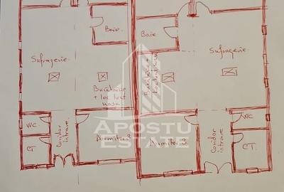 Duplex cu 8 camere cu Canalizare în Exterior Nord - 3