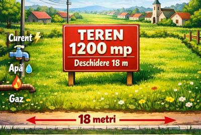 Teren de 1200 mp, în Central