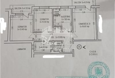 Dacia /Bdul Tomis - Apartament 3 cam ,2 bai , 2 balcoane - 14