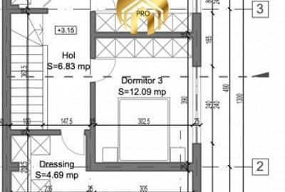Vila Duplex P+1 - 4 camere - Nefinalizata - Otopeni Odaile - 4