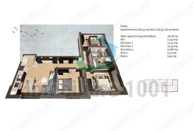 Apartament cu 3 camere decomandat în Tăuții-Măgherăuș - 3