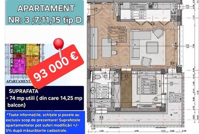 Apartament cu 2 camere în Central - 11