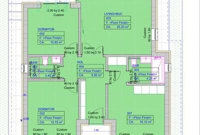 Casă cu 3 camere în Central - 2