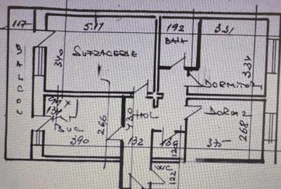 Apartament cu 3 camere decomandat în Central