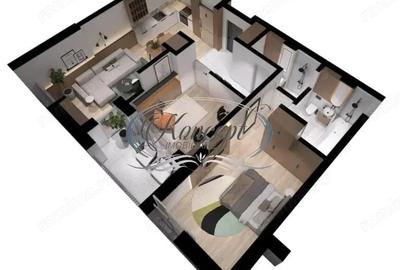 Apartament cu 3 camere semidecomandat în Florești - 3