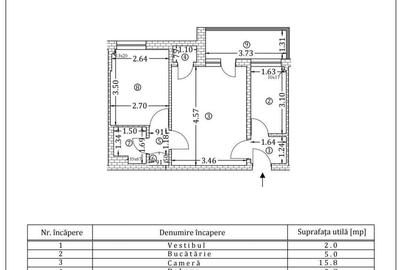 Apartament cu 2 camere semidecomandat în Amzei - 5