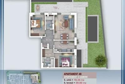 Apartament 3 Camere Decomandat Terasa Si Gradina Titan Theodor Pallady - 9