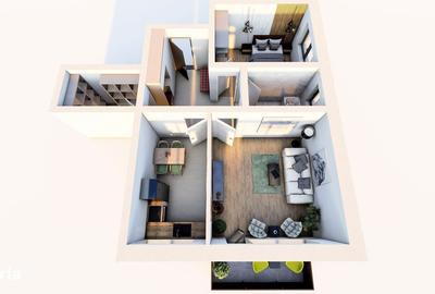 Apartament cu 2 camere decomandat în Sânpetru - 11