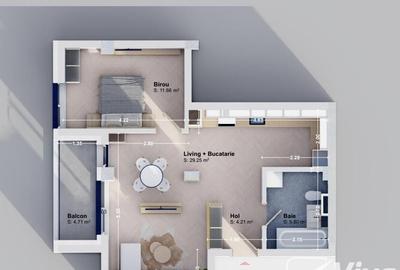 Apartament cu 2 camere decomandat în Rediu - 10