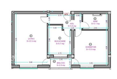 Apartament 2 camere balcon loc parcare zona Octavian Goga Selimbar - 7