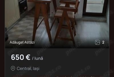 Particular dau spre chirie apartament cu 1 camera si garaj subteran in Iasi zona ultracentrala .. - 1