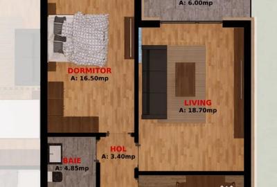 Apartament cu 2 camere semidecomandat în Dobroești - 13
