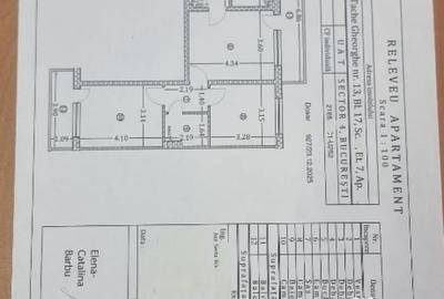 Apartament cu 3 camere semidecomandat în Berceni