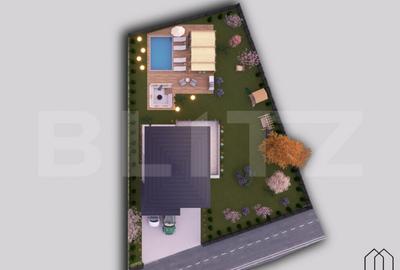 Teren cu autorizatie de constructie, 4400 mp, utilitati, zon - 8