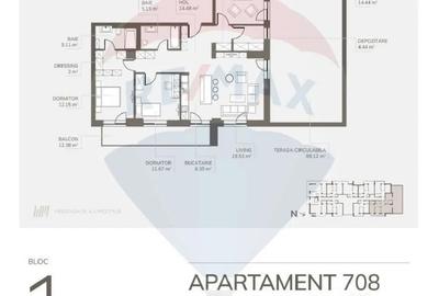 Apartament cu 4 camere semidecomandat în Noua - 1