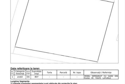 Teren Construcții intravilan de 807 mp, în Bună Ziua - 2