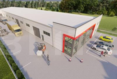 Hala moderna, acces din E576, birouri, 1658 mp utili, rampa - 8