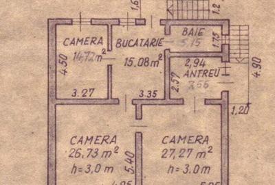 Casă cu 3 camere în Central - 4