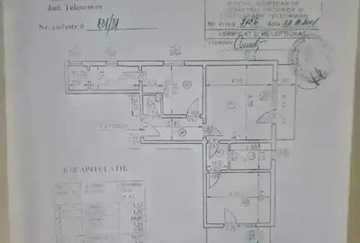 Apartament cu 3 camere semidecomandat în Central