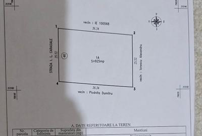 Vand teren intravilan 1000 mp patrati
