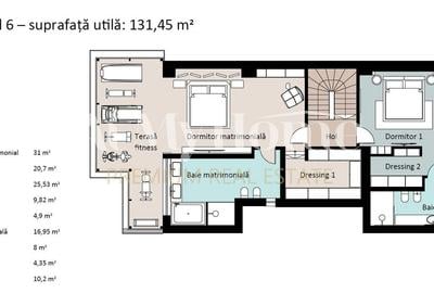 Duplex penthouse spectaculos cu 4 camere, mobilat premium, vinoteca, 3 parcari - 34