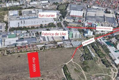 Teren Construcții intravilan de 6666 mp, în Zona Industrială