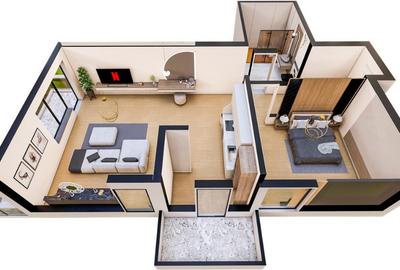 Apartament cu 2 camere decomandat în Tomis Plus - 13