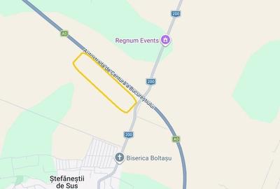 Teren de 9461 mp, în Ștefăneștii de Jos